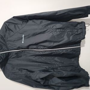 Columbia Black Windbreaker Lightweight Jacket